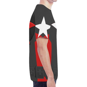 Men's Red Guardian Anton Black Shirt
